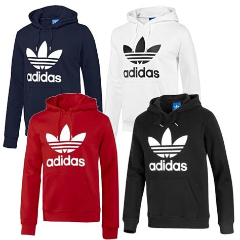 adidas kapuzensweatshirt rot schwarz mit weisser kapuze|adidas Originals Pullover .